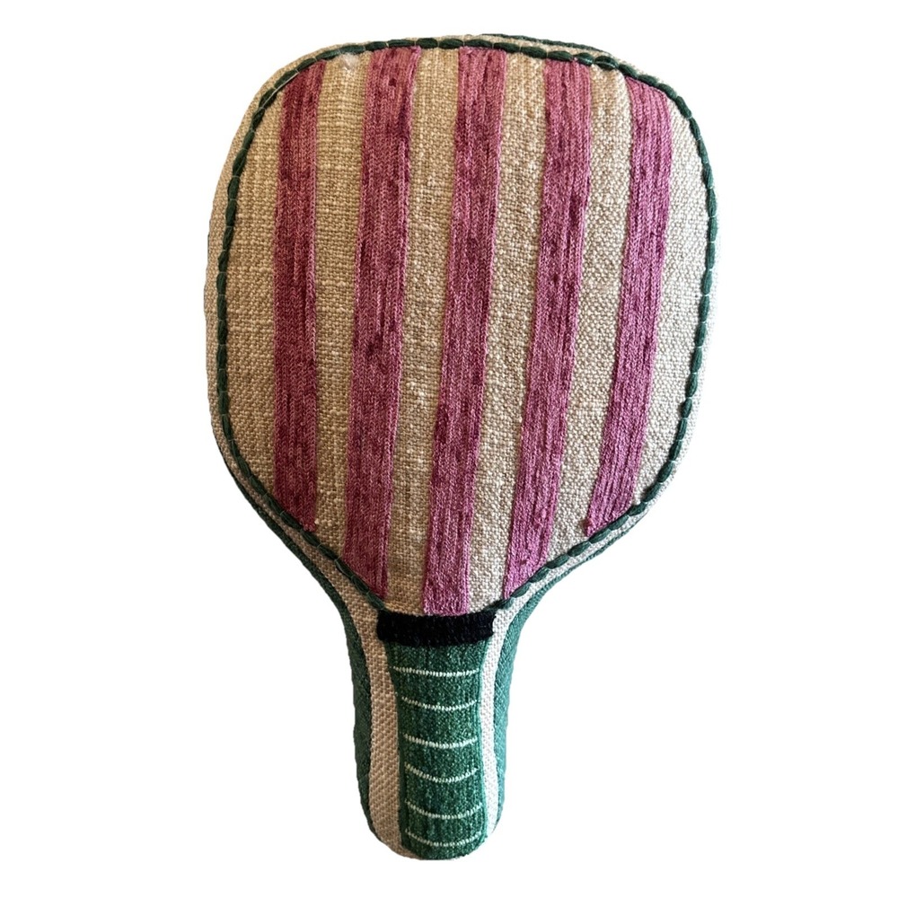 Pickleball Paddle Racket Shaped Decorative Plush Throw‎ Pillow from World Market